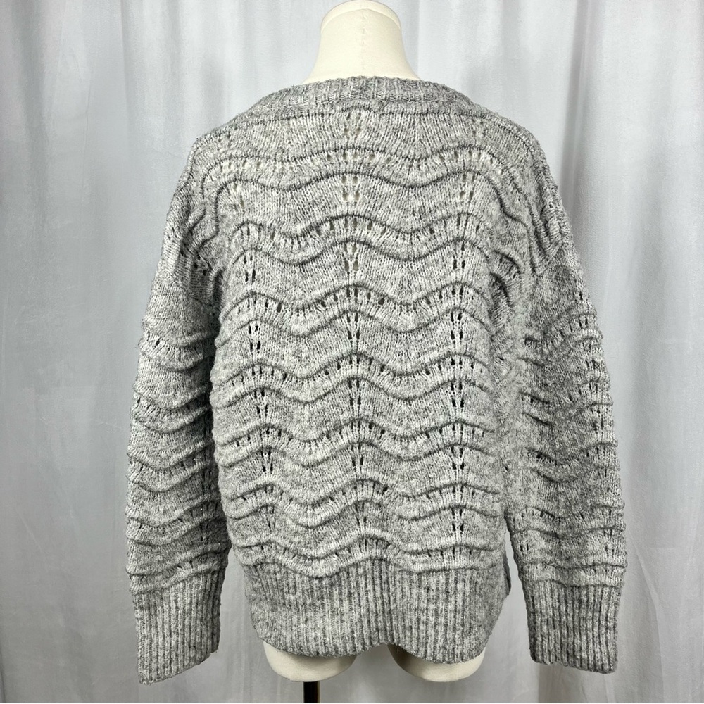 Little Lies Gray Crewneck Sweater. - Picture 3 of 10
